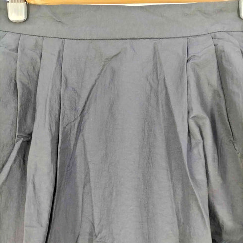 ユナイテッドアローズグリーンレーベルリラクシング UNITED ARROWS green label relaxing 24SS タック ナイロン フレア スカート レディース