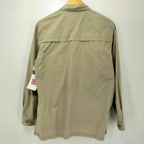 エディーバウアー Eddie Bauer コットンポプリン 4ポケット ミリタリーシャツ サファリ メンズ import:S