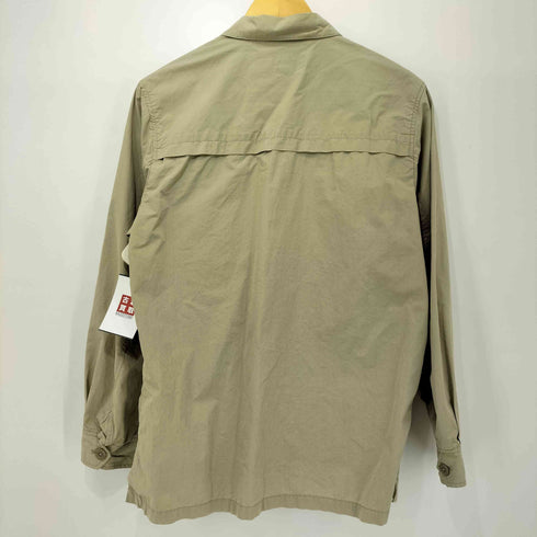 エディーバウアー Eddie Bauer コットンポプリン 4ポケット ミリタリーシャツ サファリ メンズ import:S