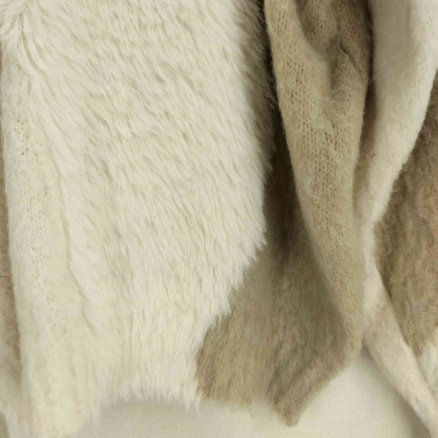 モノマート MONO-MART シャギーMIX ダブルジップニットカーディガン レディース FREE