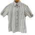 バーバリーブラックレーベル BURBERRY BLACK LABEL コットンストレッチ シアサッカー ストラップ ボタンダウン 半袖シャツ メンズ JPN:2