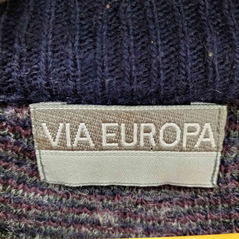 VIA EUROPA イタリア製 3Dニット メンズ JPN:XL