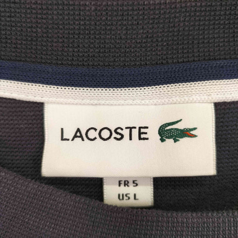 ラコステ LACOSTE ロゴ刺繍 オーバーフィットラウンド Tシャツ メンズ import:L