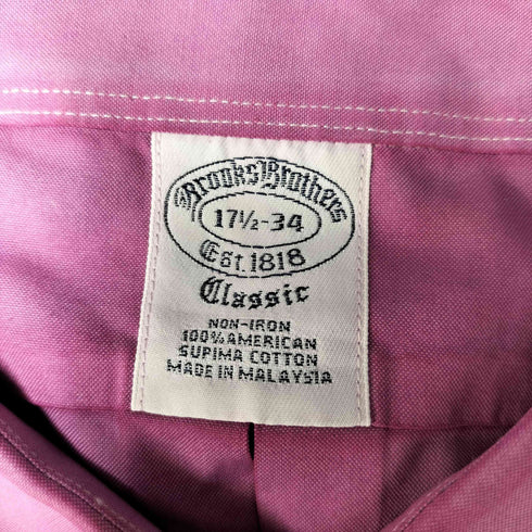 ブルックスブラザーズ BROOKS BROTHERS L/S レギュラーカラー シャツ メンズ import:XL XL~XXL