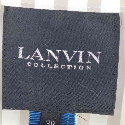 ランバンコレクション LANVIN COLLECTION コットンナイロン ストライプ テーラードジャケット レディース JPN:38
