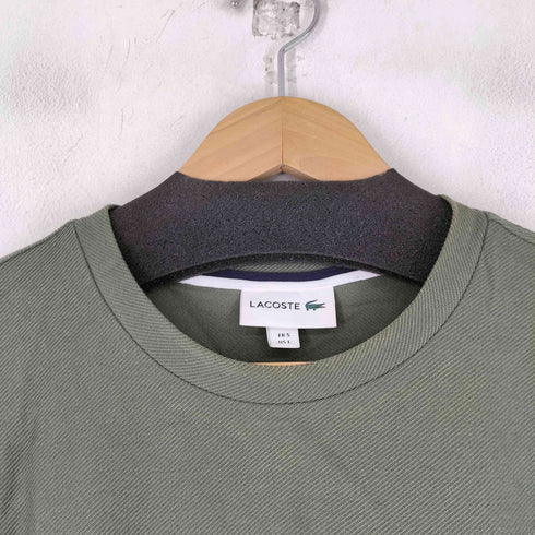 ラコステ LACOSTE ロゴ刺繍 オーバーフィットポケットラウンドTシャツ メンズ import:L