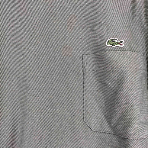 ラコステ LACOSTE ロゴ刺繍 オーバーフィットポケットラウンドTシャツ メンズ import:L