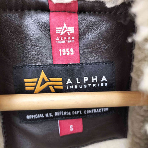 アルファインダストリーズ ALPHA INDUSTRIES B-3 裏地ボア フェイクレザー フライトジャケット レディース JPN:S