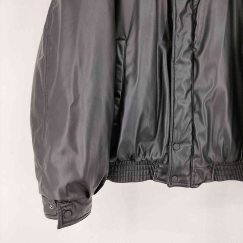 ザラ ZARA フェイクレザーパフジャケット メンズ import:XL
