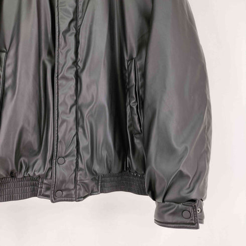 ザラ ZARA フェイクレザーパフジャケット メンズ import:XL