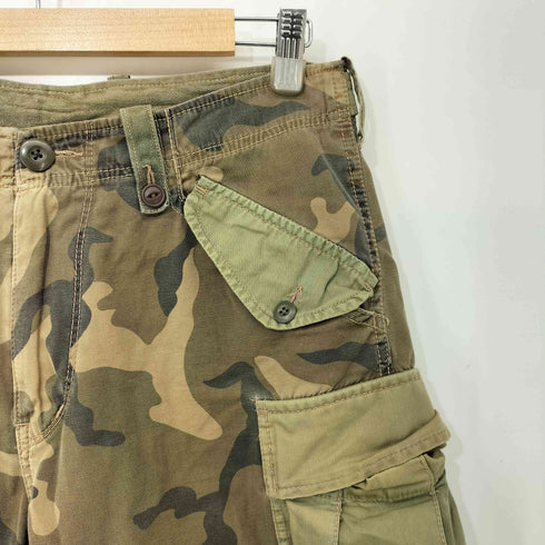 アヴィレックス AVIREX 迷彩 ミリタリー カーゴ ショートパンツ ハーフパンツ メンズ JPN:L