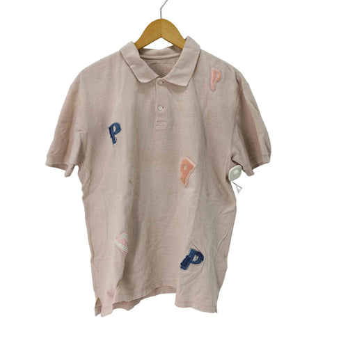 パパス papas 鹿の子 Pワッペン ポロシャツ メンズ import:L