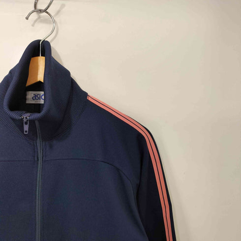 アシックス ASICS 90s ワンポイント 2ストライプ トラックジャケット メンズ 胸囲98 身長175