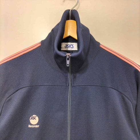 アシックス ASICS 90s ワンポイント 2ストライプ トラックジャケット メンズ 胸囲98 身長175