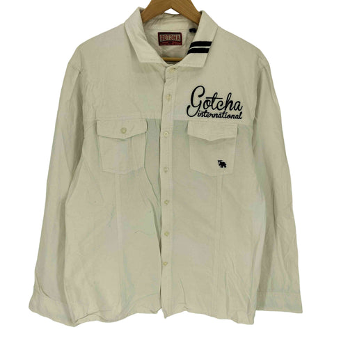 GOTCHA 刺繍ロゴ シャツ メンズ XXL