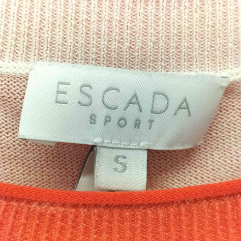 エスカーダスポーツ ESCADA SPORT グラデーション コットンレーヨン 半袖ニット レディース import:S