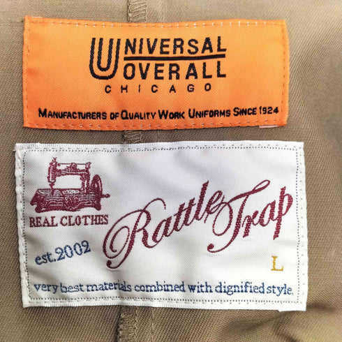 ユニバーサルオーバーオール UNIVERSAL OVERALL RattleTrap 別注 Shop Coat ショップコート メンズ import:L