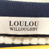 ルルウィルビー LOULOU WILLOUGHBY バイカラーキーネック5分袖カーディガン レディース JPN:2