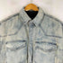 ザラ ZARA ダメージデニムベスト メンズ import:M