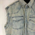 ザラ ZARA ダメージデニムベスト メンズ import:M