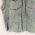 ザラ ZARA ダメージデニムベスト メンズ import:M