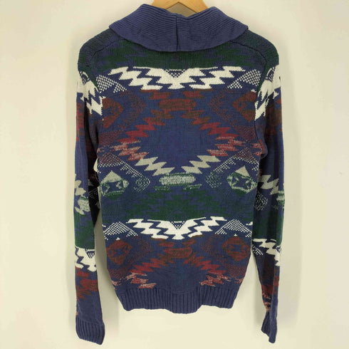 ADAM LEVINE ショールカラー ネイティブ ニット カーディガン メンズ import:S