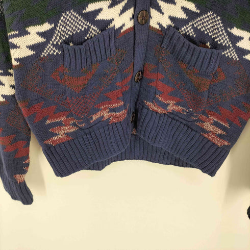 ADAM LEVINE ショールカラー ネイティブ ニット カーディガン メンズ import:S