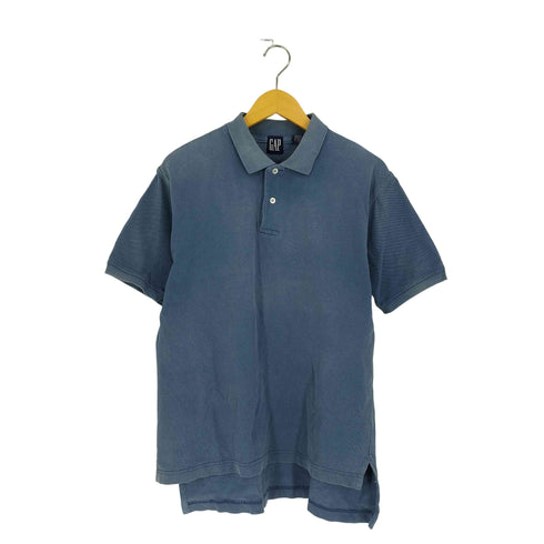 ギャップ Gap 90S 紺タグ BIGタグ 鹿の子 コットン S/S ポロシャツ メンズ import:L