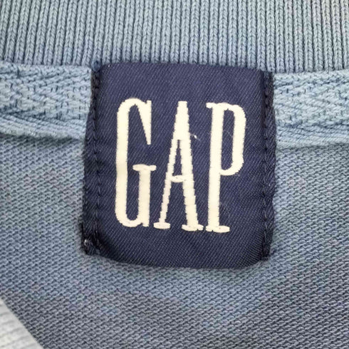 ギャップ Gap 90S 紺タグ BIGタグ 鹿の子 コットン S/S ポロシャツ メンズ import:L
