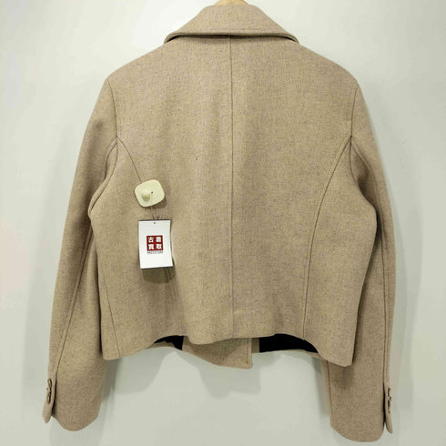 ザラ ZARA クロップドダブルブレストウールブレンドコート レディース import:L