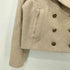 ザラ ZARA クロップドダブルブレストウールブレンドコート レディース import:L