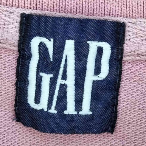 ギャップ Gap 90S 紺タグ BIGタグ 鹿の子 コットン S/S ポロシャツ メンズ import:L
