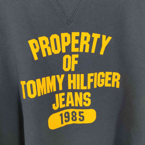 トミージーンズ tommy jeans 前後Vガゼット プリント スウェット トップス メンズ import:L