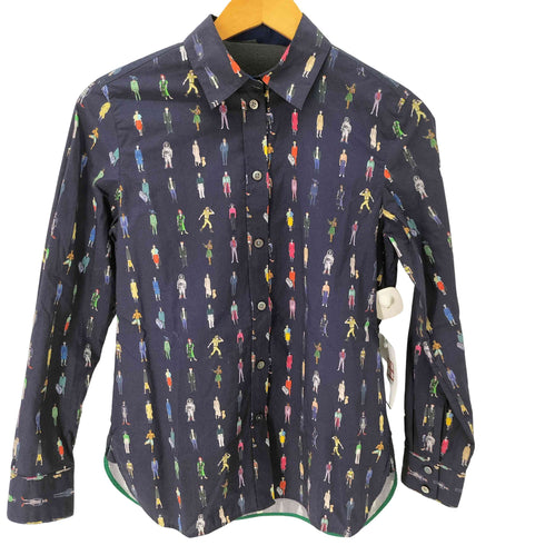 ポールスミス Paul Smith 総柄 コットン レギュラーシャツ レディース 40