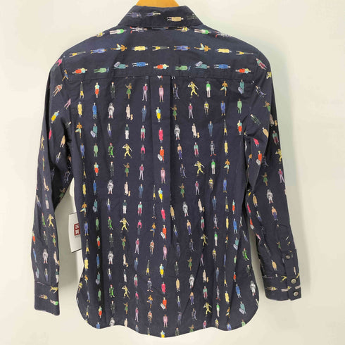 ポールスミス Paul Smith 総柄 コットン レギュラーシャツ レディース 40