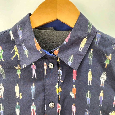 ポールスミス Paul Smith 総柄 コットン レギュラーシャツ レディース 40