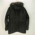 ROUSHATTE GARMENTS フェイクファー ヘリンボーン ツイル 裏地キルティング ハーフ コート Y2K メンズ import:XL