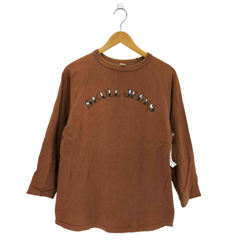 スカルジーンズ SKULL JEANS 両面プリント コットンクルーネック Tシャツ メンズ 40