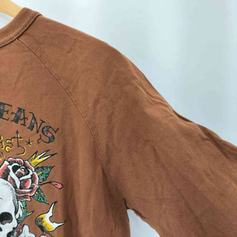 スカルジーンズ SKULL JEANS 両面プリント コットンクルーネック Tシャツ メンズ 40