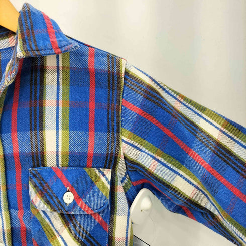 DUBBLEWORKS マルチカラー チェック柄 ロングスリーブ ネルシャツ メンズ 36