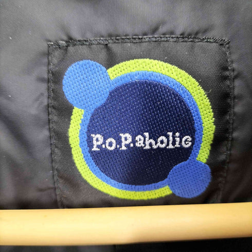 P.o.P.aholic スタンドカラー ジップアップ ダウンベスト メンズ FREE