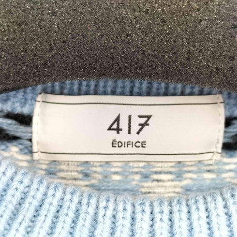 フォーワンセブンバイエディフィス 417 by EDIFICE フェアアイルクルーニット メンズ JPN:M