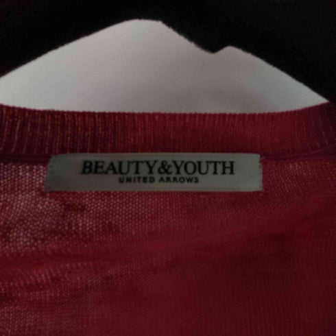 ビューティーアンドユースユナイテッドアローズ BEAUTY & YOUTH UNITED ARROWS 22SS PK LI H/WASH UV CN/CD 麻ブレンド UV クルーネック カーディガン ウォッシャブル レディース FREE