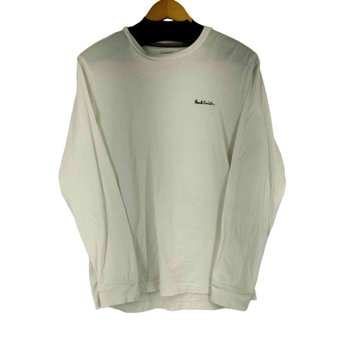 ポールスミス Paul Smith ロゴ刺繍 クルーネック L/S Tシャツ メンズ import:M