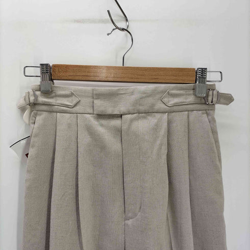 シップスフォーウィメン SHIPS for women 25SS 手洗い可能 麻調 合繊 2タック ワイド パンツ 2 レディース JPN:36