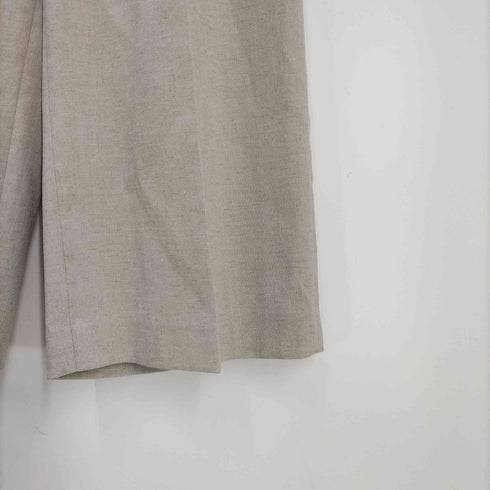 シップスフォーウィメン SHIPS for women 25SS 手洗い可能 麻調 合繊 2タック ワイド パンツ 2 レディース JPN:36