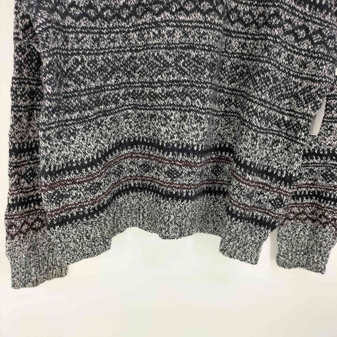 ハガークロージング HAGGAR 総柄 クルーネック フェアアイル ニット セーター メンズ JPN:XL