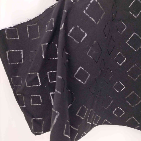 コムデギャルソン COMME des GARCONS 01ss Optical Power オプティカルパワー 総柄 ウールギャバ 迷彩ライン 裁断 フレアスカート レディース JPN:S