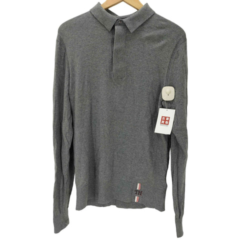 トミーヒルフィガー TOMMY HILFIGER シルク カシミヤ混 L/S ニット ポロシャツ メンズ import:S