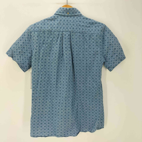 ブルックスブラザーズレッドフリース BROOKS BROTHERS REDFLEECE 総柄 コットン ボタンダウン S/S シャツ メンズ import:XS